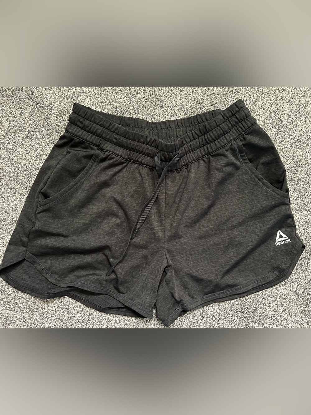 Reebok Dark Charcoal Athletic Shorts
